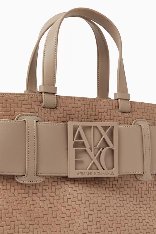 کیف دستی زنانه برند آرمانی اکسچنج (Armani Exchange) کرم