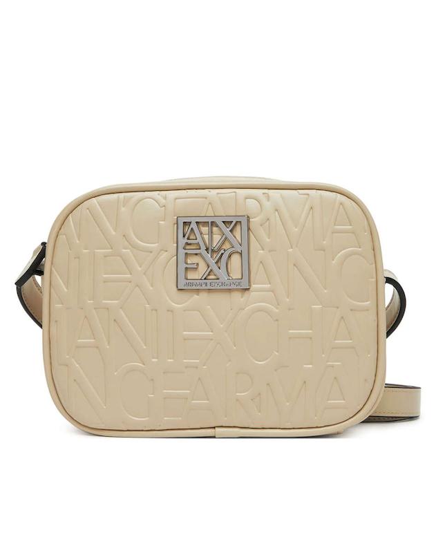 کیف دوشی  زنانه برند آرمانی اکسچنج (Armani Exchange)کرم