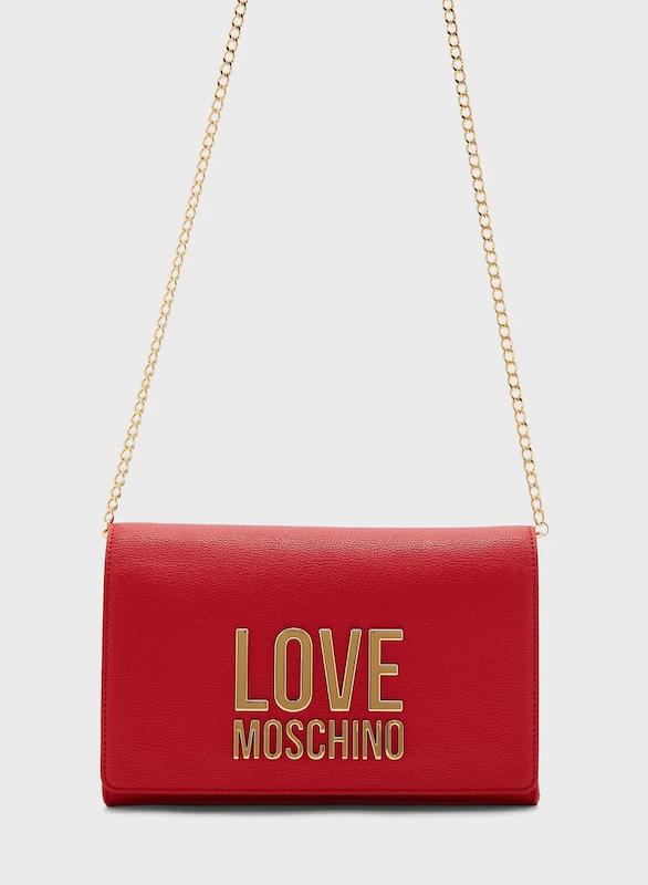 کیف دوشی زنانه برند لاو ماسچینو (LOVEMOSCHINO) قرمز