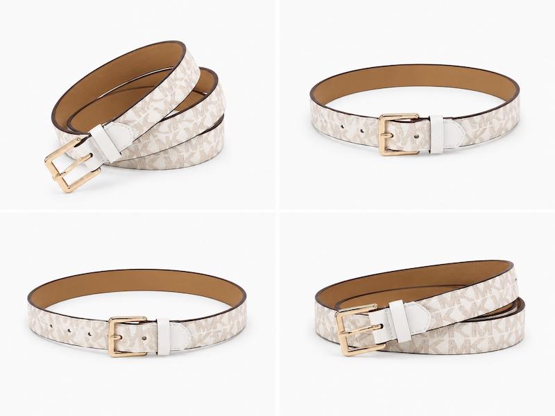کمربند زنانه برند مایکل کورس (Michael Kors) شیری