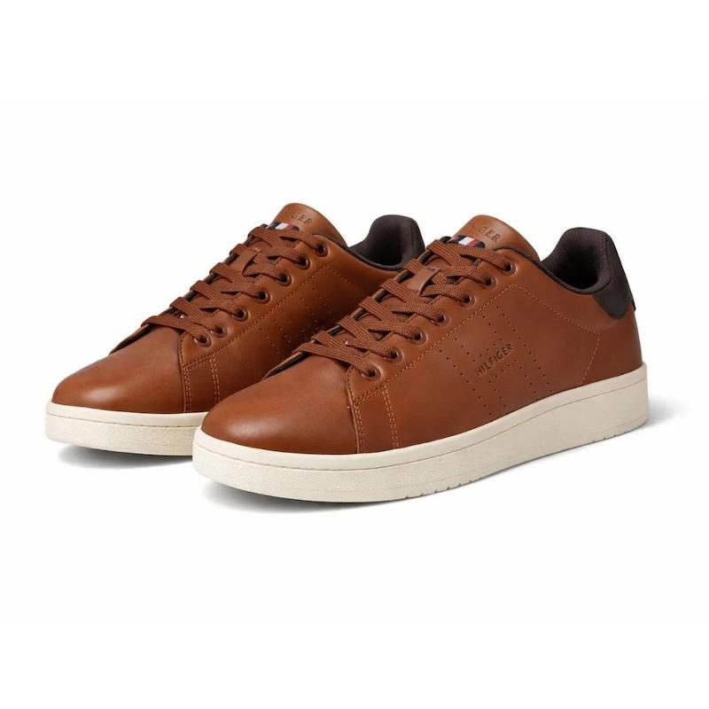 کفش اسنیکرز مردانه برند تامی هیلفیگر (Tommy Hilfiger) عسلی