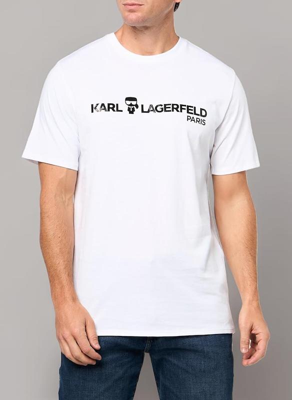 تیشرت مردانه برند کارل لاگرفلد (KARL LAGERFELD) سفید