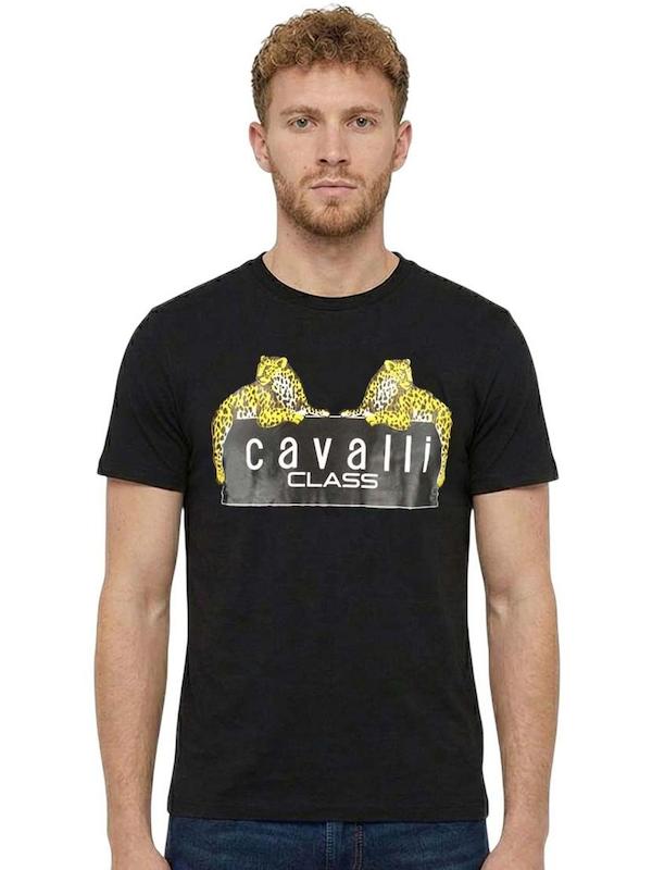 تیشرت مردانه برند روبرتو کاوالی اومو (Roberto Cavalli Uomo)  مشکی