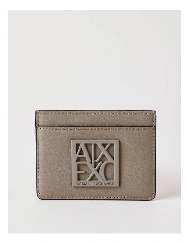 کیف کارت زنانه برند آرمانی اکسچنج (Armani Exchange) خاکی