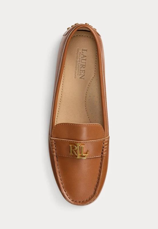 کفش کالج زنانه برند رالف لورن (Ralph Lauren) عسلی
