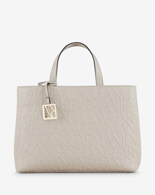 کیف دستی زنانه برند آرمانی اکسچنج (Armani Exchange) کرم-
