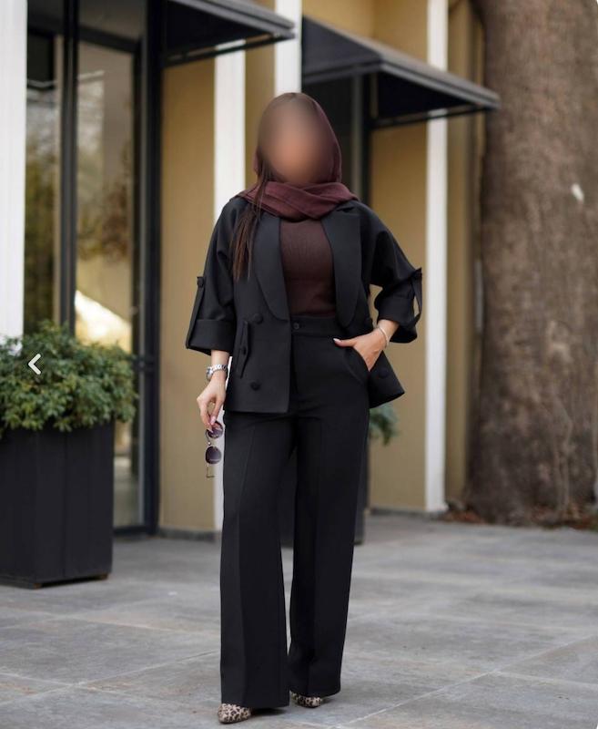 ست‌ بلک نایت/ کت و شلوار رسمی زنانه کلاسیک مازراتی مشکی 