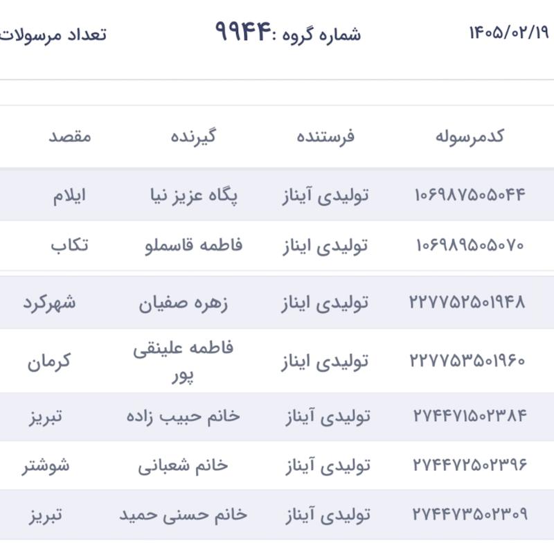 کد دکاپست 19اردیبهشت1405