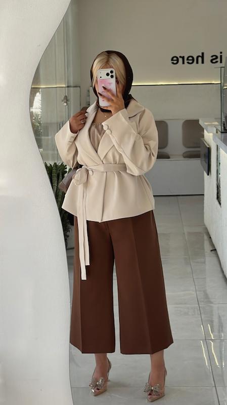 کت کارامل/کت تک زنانه عروسکی