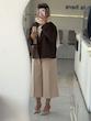 کت قهوه /کت تک زنانه عروسکی