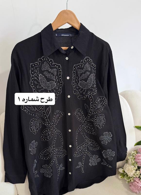 شومیز مشکی مجلسی در ۶ طرح لوکس و زیبا