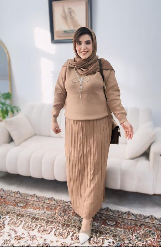 ست بلوز دامن پاپیون