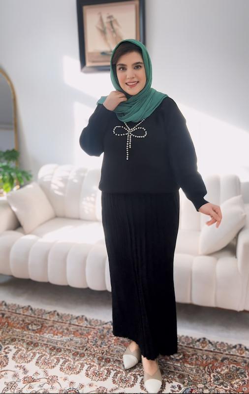 ست بلوز دامن پاپیون