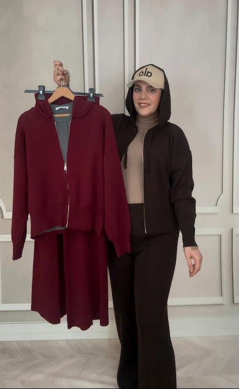 ست سویشرت شلوار بافت