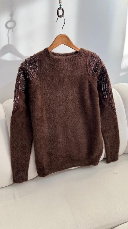 بافت موهر طرح بال فرشته