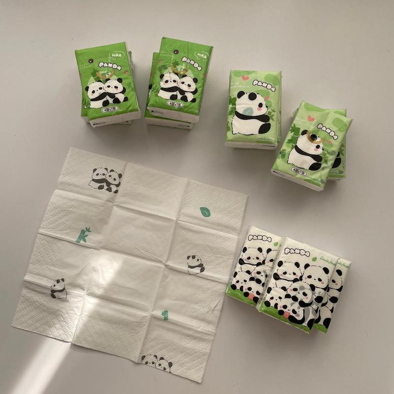 دستمال جیبی طرحدار پاندا