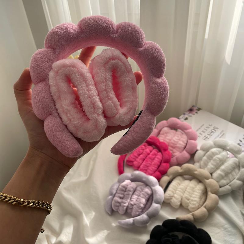 ست تل اسپا و مچ بند حوله ای 