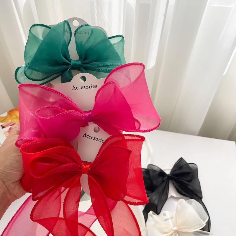 گیره فرانسوی پاپیون حریر دنباله دار 