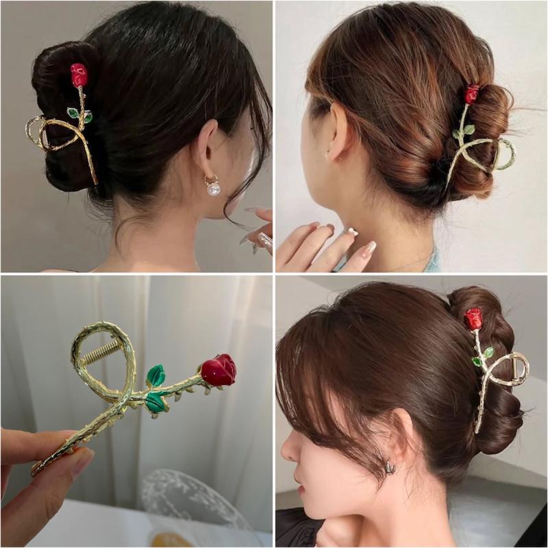 کلیپس فلزی رز قرمز 