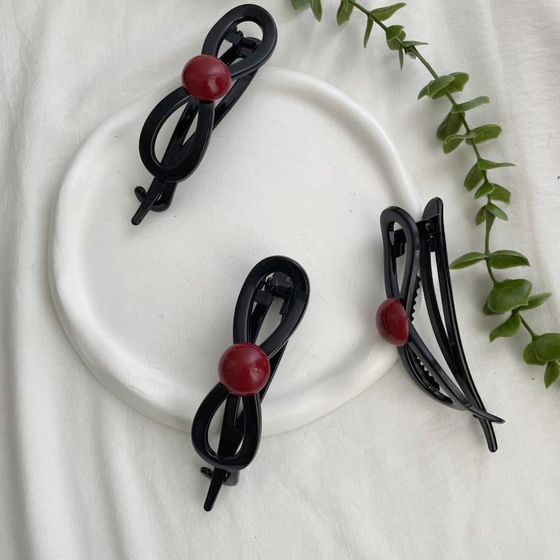 گیره راحتی فنر دار مشکی 