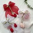 گیره فرانسوی حریر آویز لاله