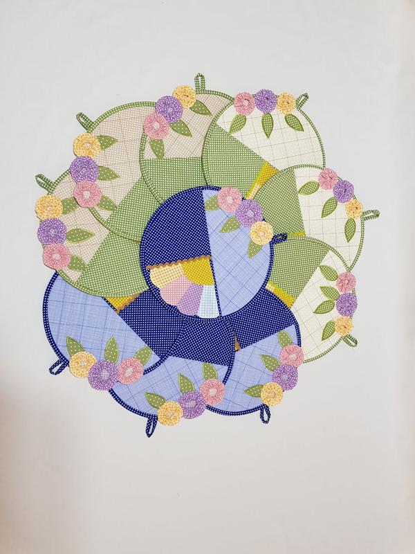 جای کاغذ یادداشت طرح گل