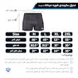 شورت پادار پنبه کش لیفه ای (پک 2 عددی) زغالی