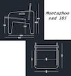 صندلی flat pack مونتاژو کد sad101