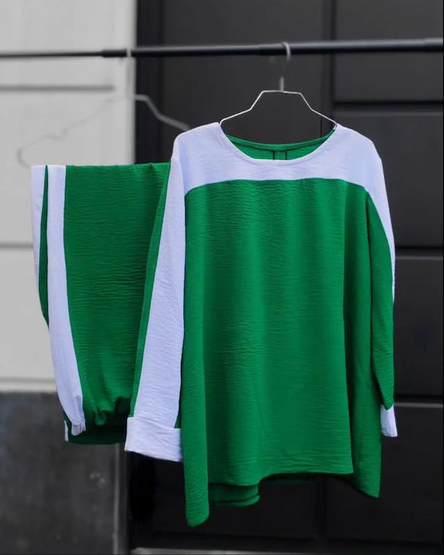 ست شومیز شلوار ابر و بادی