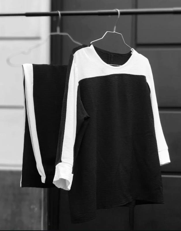 ست شومیز شلوار ابر و  بادی