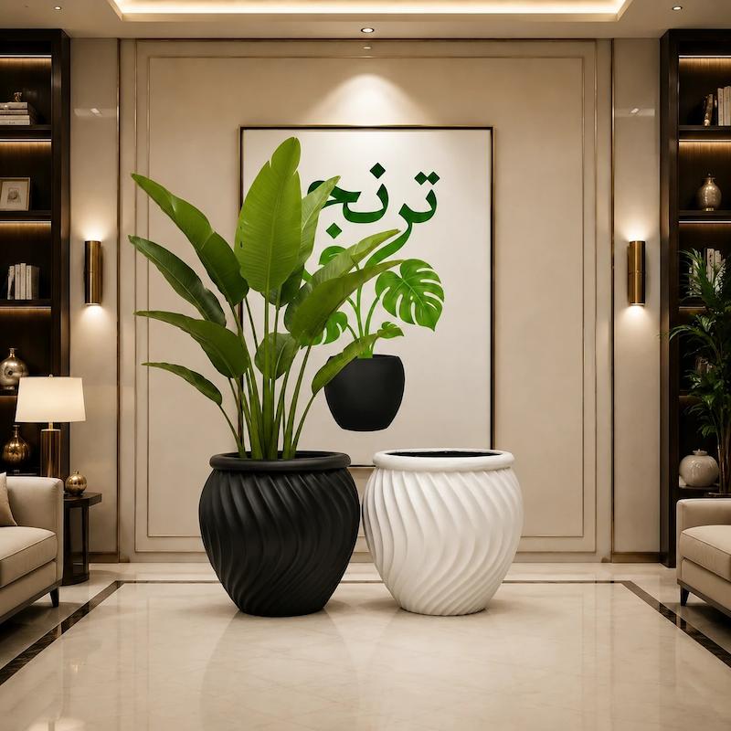 گلدان فایبرگلاس مدل مارلی