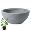 گلدان پلیمری مدل بیضی صخره ای