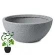 گلدان پلیمری مدل بیضی صخره ای