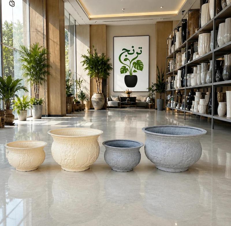 گلدان پلیمری مدل بونسایی سلطنتی