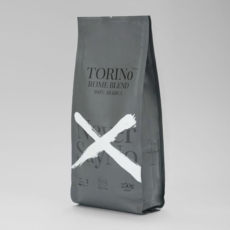 بسته‌بندی ترکیب ۱۰۰٪ عربیکا تورینو مخصوص قهوه دمی