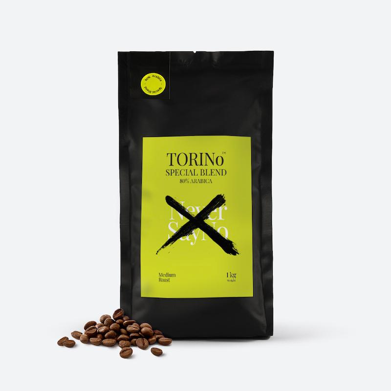 دانه قهوه ۸۰٪ عربیکا تورینو ۱ کیلوگرمی
