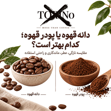 دانه قهوه یا پودر قهوه؛ کدام بهتر است؟