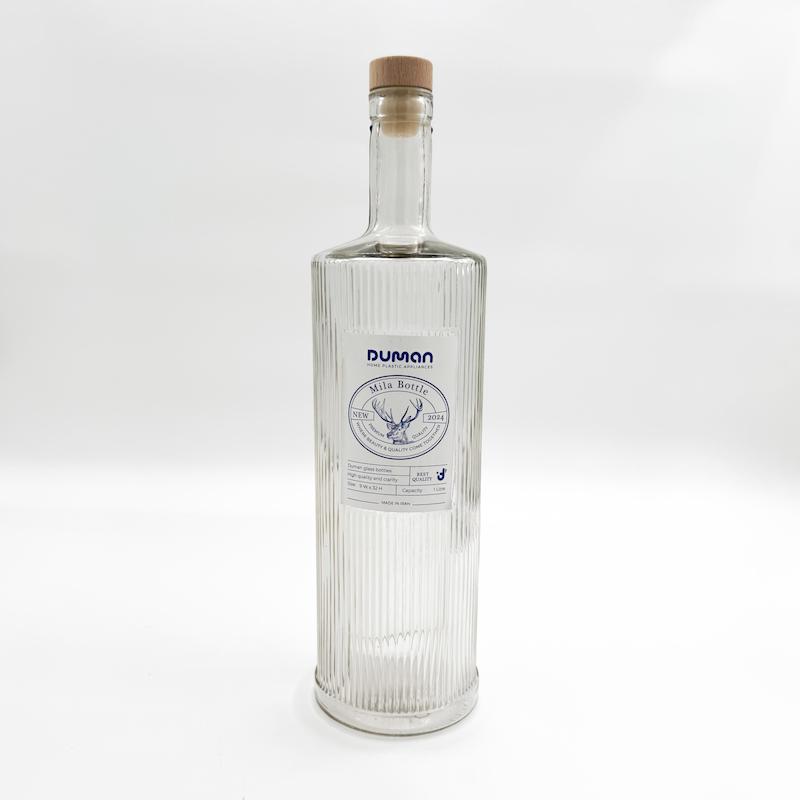 بطری آب درب چوب بامبو 