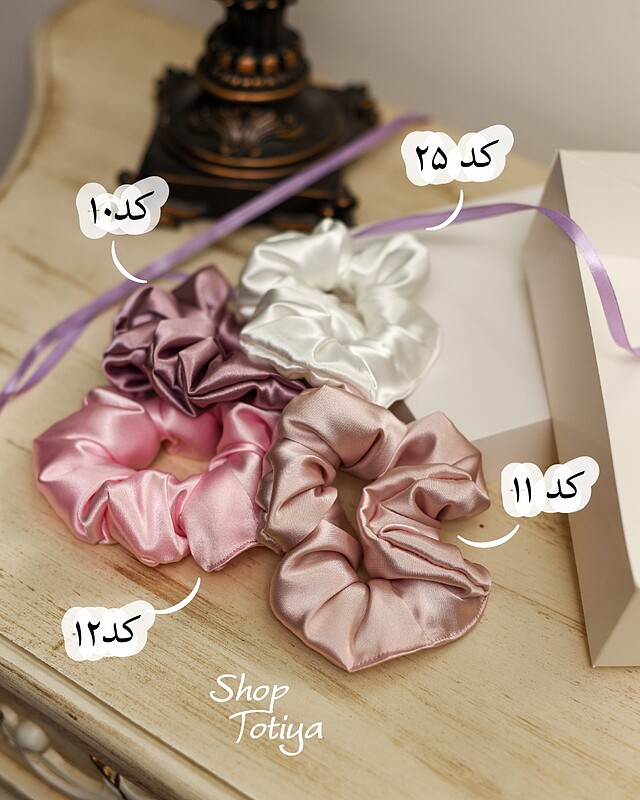 اسکرانچی ساتن ابریشم 