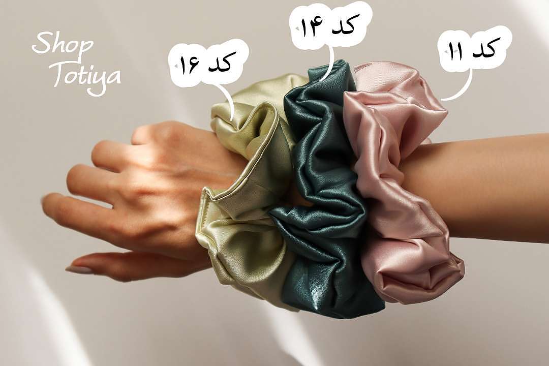 اسکرانچی ساتن ابریشم 