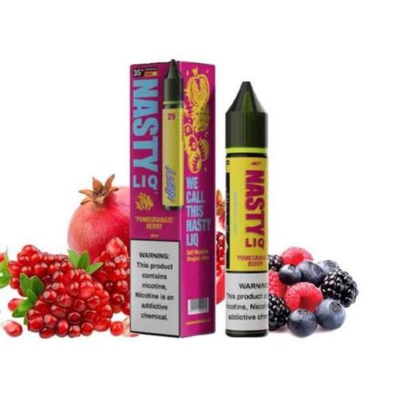 سالت نیکوتین نستی انار تمشک | Nasty Salt Pomegranate Raspberry 30mg