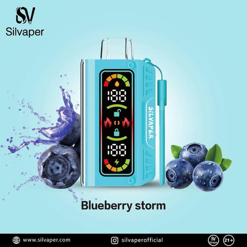 ویپ یکبارمصرف سیلواپر 20000 پاف بلوبری نیکوتین 3 | Silvaper 20000 Puffs 
