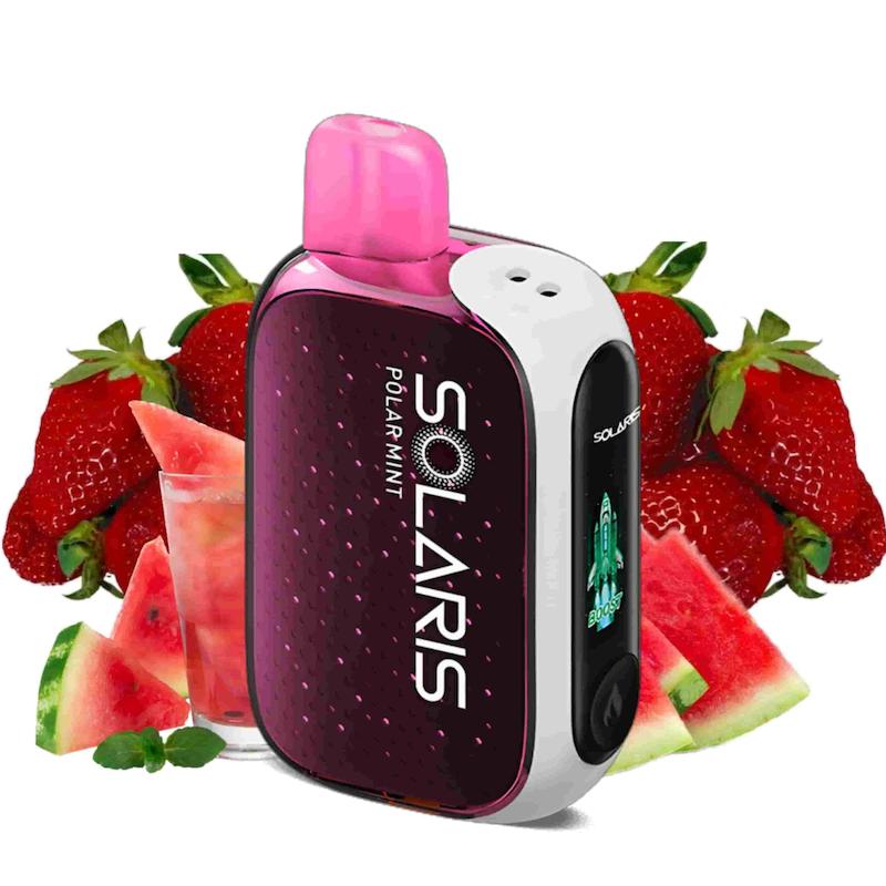 پاد یکبارمصرف سولاریس هندوانه توتفرنگی 25000 Puff (شارژ خورشیدی)