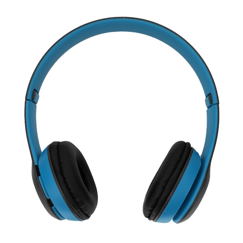 هدفون بی سیم مدل P47 - آبی طوسی