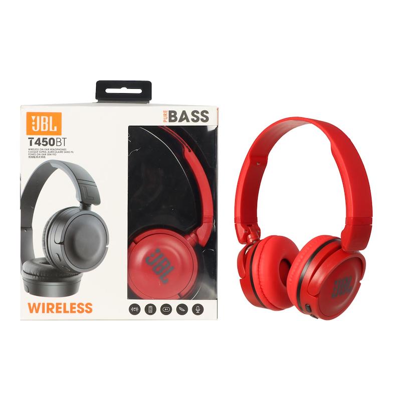 هدفون بی سیم JBL مدل Tune T450BT - قرمز (High Copy)