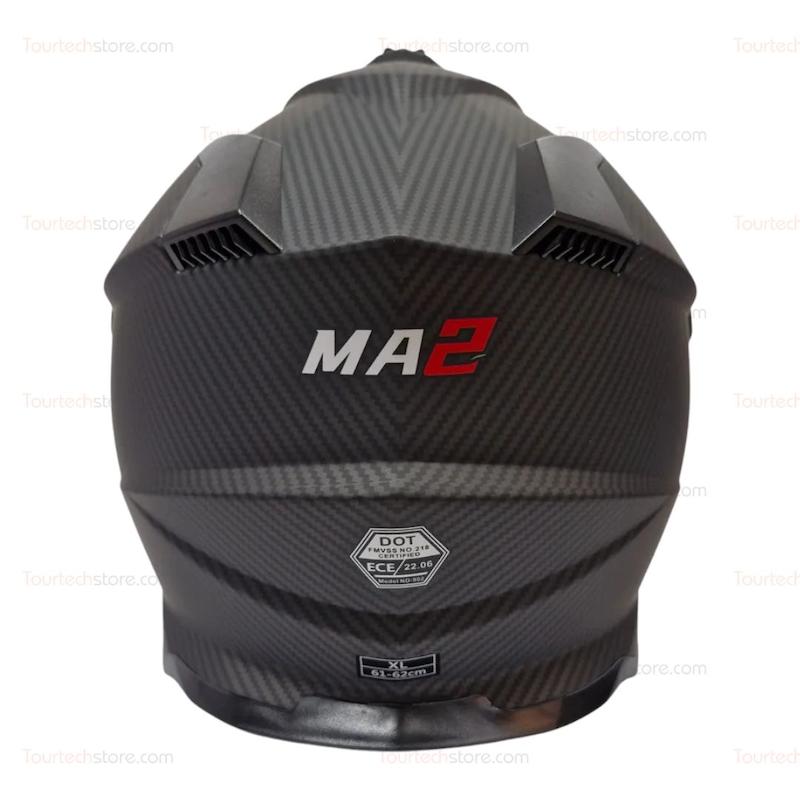 کلاه کاسکت کراسی و اندرویی ma2 مدل 902 رنگ طوسی
