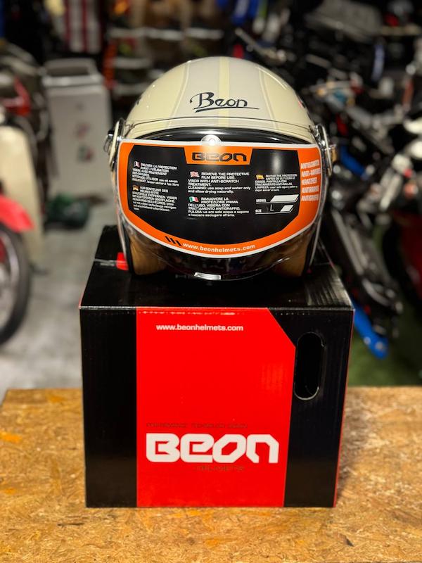 کلاه کاسکت وسپایی برند Beon مدل b108 grey