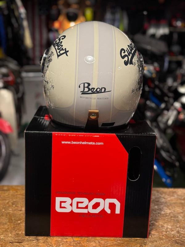 کلاه کاسکت وسپایی برند Beon مدل b108 grey