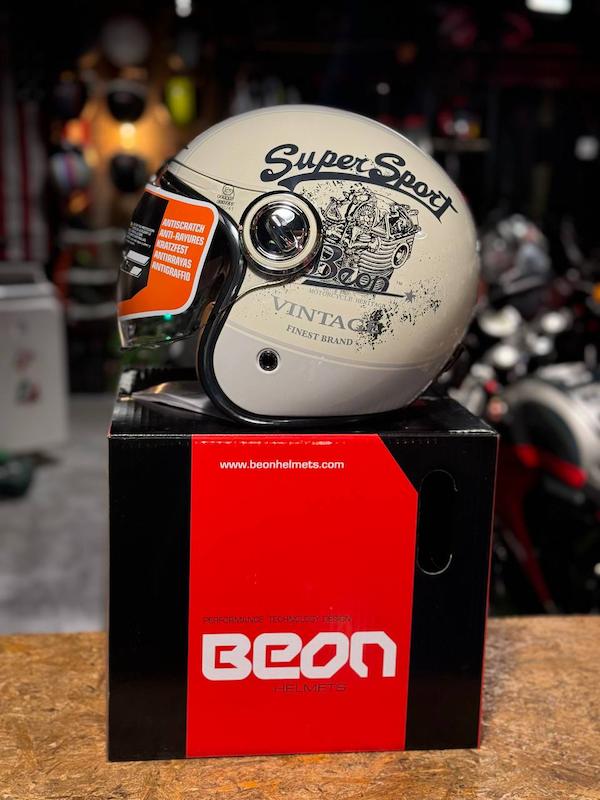 کلاه کاسکت وسپایی برند Beon مدل b108 grey