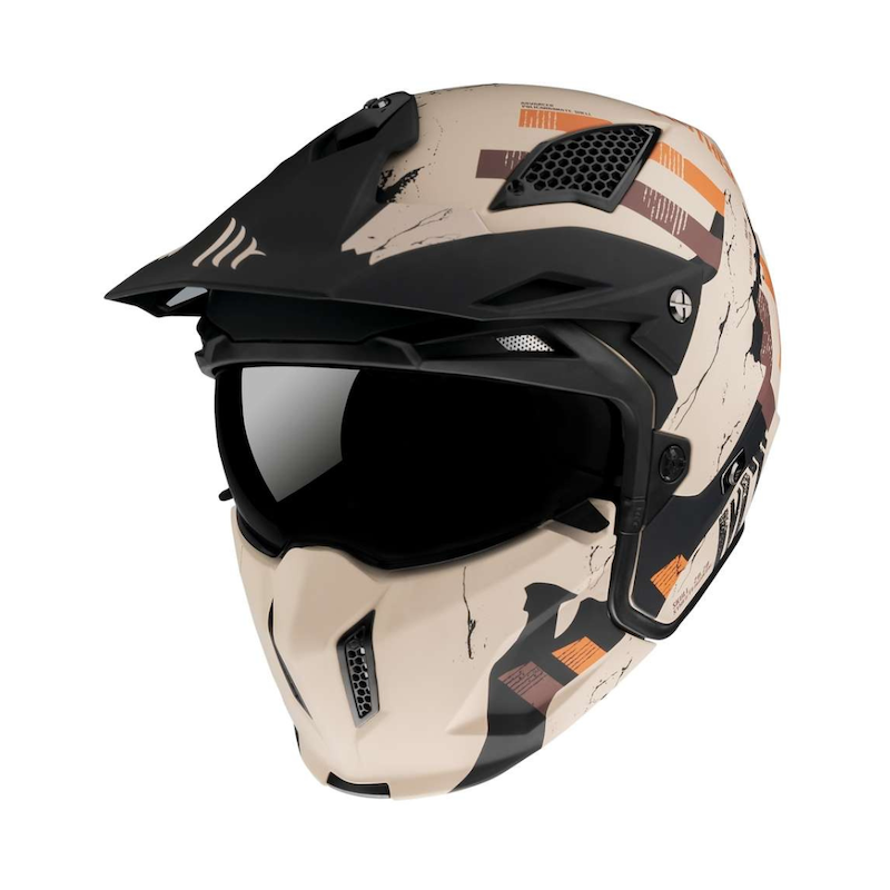 کلاه کاسکت چهار حالته MT Streetfighter SV S Totem B14 فک جدا شونده